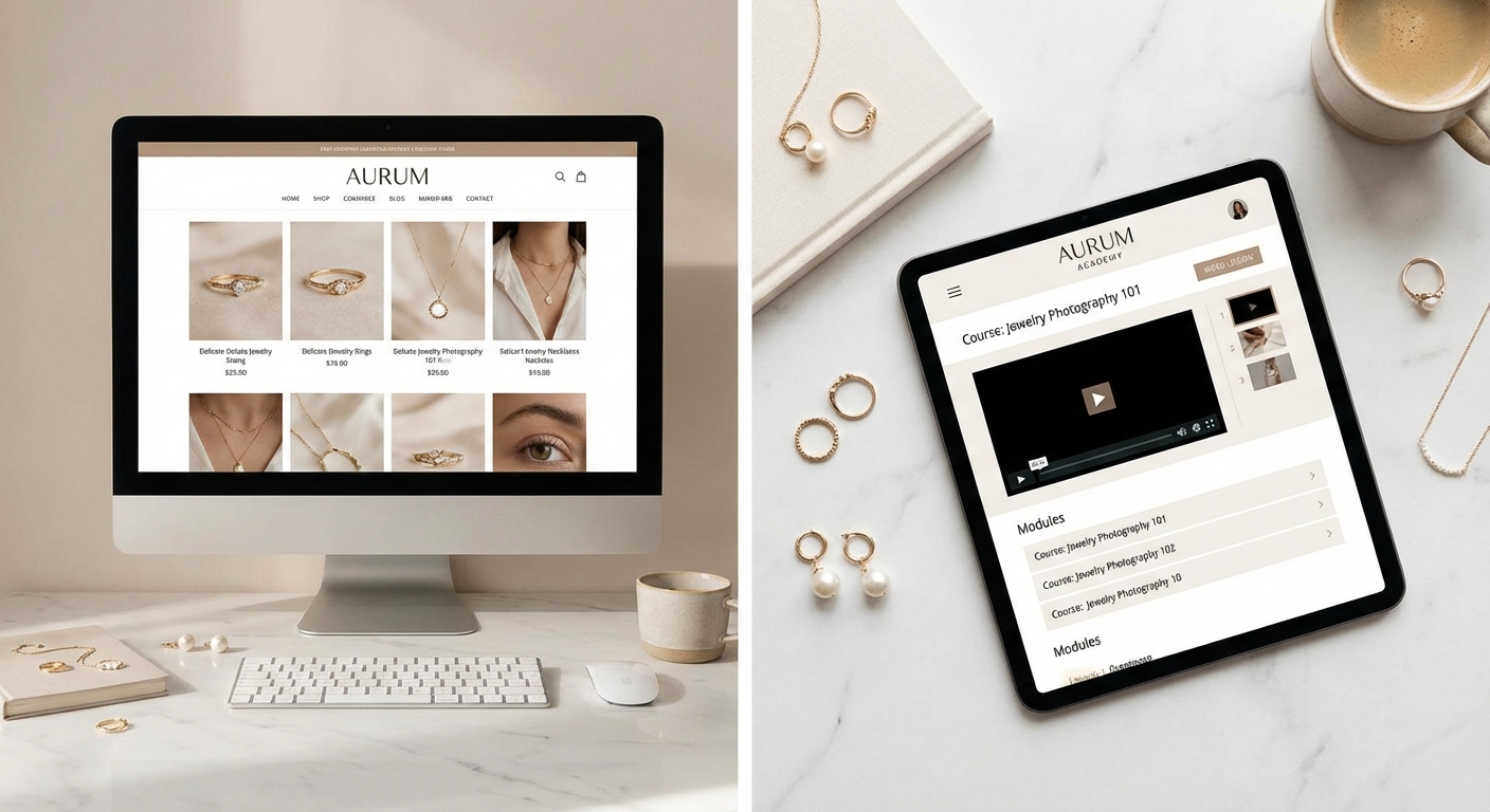 Превью проекта Ballesta Yoni — переход из Instagram в собственный E-com и онлайн-школу для Бренд украшений и женских практик
